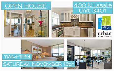 *River North Open House Event* 400 N Lasalle, #3401 - Sat 11/15 @ 11am-1pm