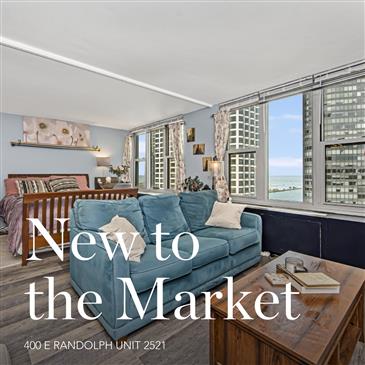 Stylish Studio Living in the Heart of Chicago: Just Listed at 400 E Randolph Unit 2521