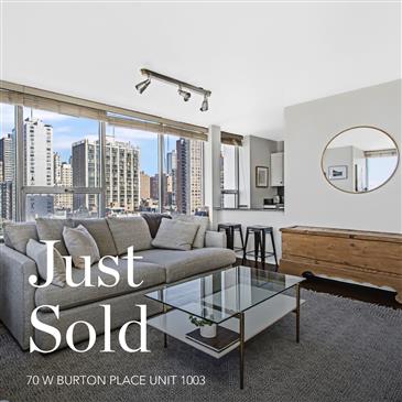 Just Sold: Modern City Living at 70 W Burton Place, Unit 1003F
